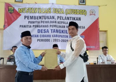 Ada Pilkades Lohh!!!!! MUSDES Pembentukan dan Pelantikan Panitia Pemilihan Kepala Desa (P2KD)
