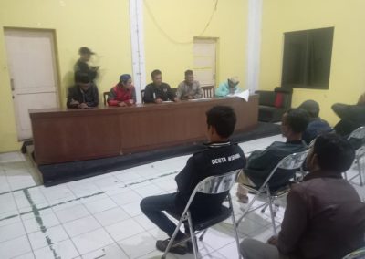 Panitia Pilkades melakukan Rapat pemutahiran data pemilih sementara (dps) pemilihan kepala desa Tangkil