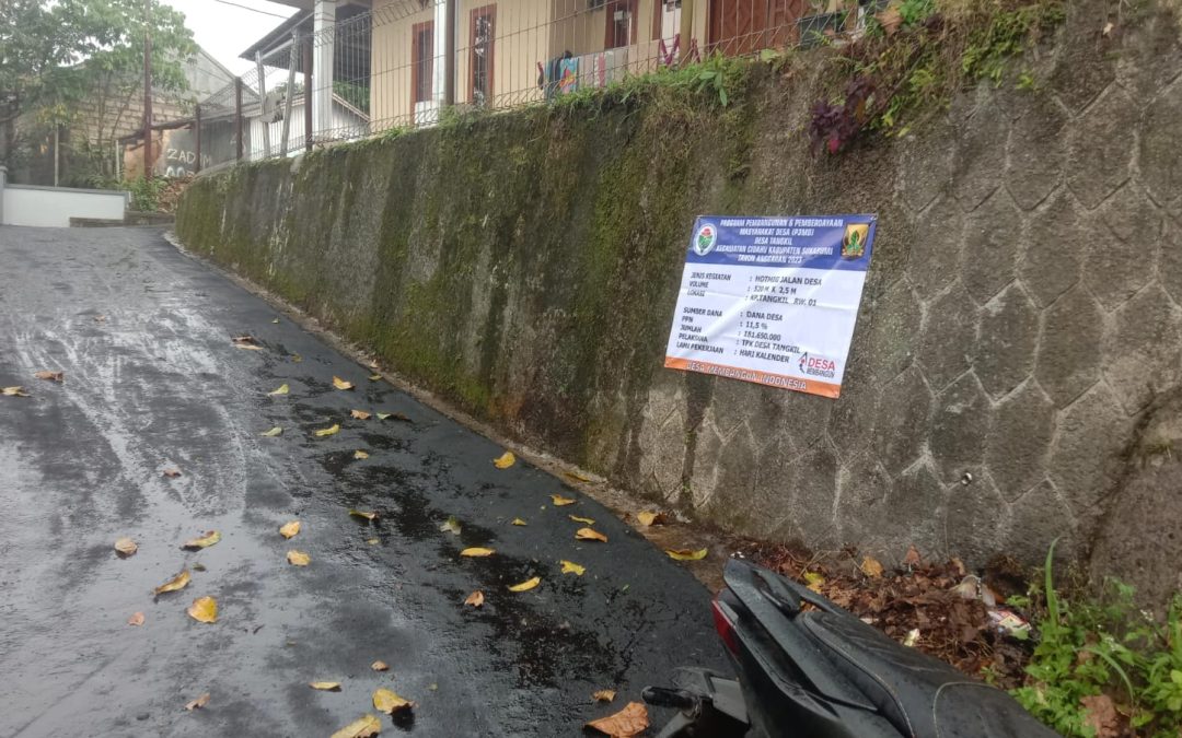 Pemerintah Desa Tangkil Tingkatkan Kualitas Infrastuktur Jalan Desa