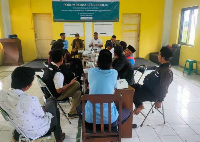 Kepala Desa Tangkil Fasilitasi petugas BPS dalam Melakukan Konsultasi Publik Hasil Pendataan REGSOSEK